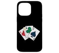 Carcasa para iPhone 14 Pro MAX Desgaste del Estilo del Casino del póquer de los Naipes de Cuatro ases Que