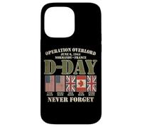 Carcasa para iPhone 14 Pro MAX Día D 6 de Junio de 1944 Normandía Francia Nunca Olvides Que se desvaneció
