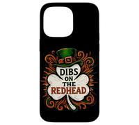 Carcasa para iPhone 14 Pro MAX Dibs on The Redhead Shamrock St Patricks Day - Diseño de San Patricio