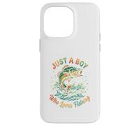 Carcasa para iPhone 14 Pro MAX Dibujos Animados de Just A Boy Who Loves Fishing Bass