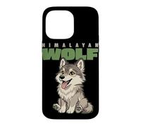 Carcasa para iPhone 14 Pro MAX Dibujos Animados Lobo del Himalaya Raza Animal Amante Lindo Lobos