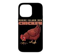 Carcasa para iPhone 14 Pro MAX Dibujos Animados Rhode Island Red Chicken Funny Farm Animal Cute Hen