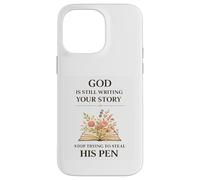 Carcasa para iPhone 14 Pro MAX Dios aún no ha Terminado Fe sobre el Miedo Siempre Mensajes bíblicos Esperanza