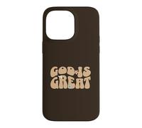 Carcasa para iPhone 14 Pro MAX Dios Es Grande Iglesia Fe Biblia Mujeres Cristianas
