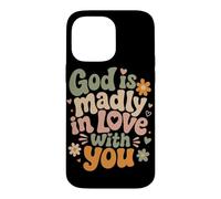 Carcasa para iPhone 14 Pro MAX Dios está locamente Enamorado de ti fe Cristiana inspiradora