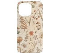 Carcasa para iPhone 14 Pro MAX Diseño botánico de Prado de jardín de Flores Silvestres Vintage