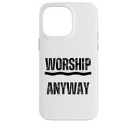 Carcasa para iPhone 14 Pro MAX Diseño de adoración de Todos Modos para Amantes de la fe Cristiana