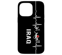Carcasa para iPhone 14 Pro MAX Diseño de Bandera de Irak, hogar de IRQ Bagdad, Orgullo iraquí, Amo a Irak