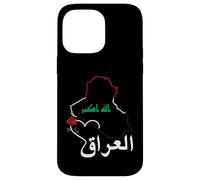 Carcasa para iPhone 14 Pro MAX Diseño de Bandera de Irak, hogar de IRQ Bagdad, Orgullo iraquí, Amo a Irak
