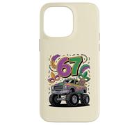 Carcasa para iPhone 14 Pro MAX Diseño de Carnaval de Mardi Gras Monster Car Truck 67