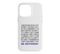 Carcasa para iPhone 14 Pro MAX Diseño de código Binario Be Different | Programador de codificación Nerd IT
