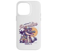 Carcasa para iPhone 14 Pro MAX Diseño de Estilo Retro Venice Florida Paradise Cocodril