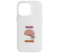 Carcasa para iPhone 14 Pro MAX Diseño Divertido del Humor tecnológico del Cerebro Fuera de línea