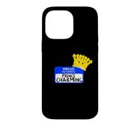 Carcasa para iPhone 14 Pro MAX Disfraz de Halloween fácil con Texto en inglés «My Name Is Prince»