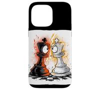 Carcasa para iPhone 14 Pro MAX Disfraz de Rey de ajedrez Genial para los Amantes de Las Piezas y los peones