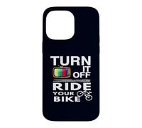 Carcasa para iPhone 14 Pro MAX Disfraz Divertido para Amantes del Paseo en Bicicleta Turn It Off Ride Your Bike