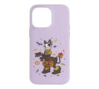 Carcasa para iPhone 14 Pro Max Disney Daisy Duck Halloween Black Cat Trick-or-Treat Icons