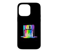 Carcasa para iPhone 14 Pro MAX Disquete Retro de Pintura goteando