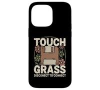 Carcasa para iPhone 14 Pro MAX Disquete Retro Touch Grass Disconnect para conectar