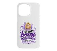 Carcasa para iPhone 14 Pro MAX Divertido Bossy Rubia De Dibujos Animados Mujer Púrpura Reina