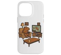 Carcasa para iPhone 14 Pro MAX Divertido Capybara Gamer Meme Cozy Animal Gaming Broma Juego Retro