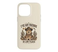 Carcasa para iPhone 14 Pro MAX Divertido Corgi Cowboy in Low Places Country Friends Dog Humor