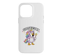 Carcasa para iPhone 14 Pro MAX Divertido diseño de Gooseicorn Unicorn Goose Adventure Goose para niños
