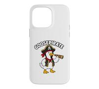 Carcasa para iPhone 14 Pro MAX Divertido diseño Infantil de Goose Pirate Goose