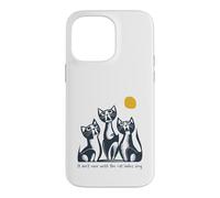 Carcasa para iPhone 14 Pro MAX Divertido Juego de Palabras con Gatos No Termina hasta Que Las señoras de los Gatos canten