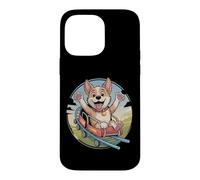Carcasa para iPhone 14 Pro MAX Divertido Meme de Perro de la montaña Rusa Labrador Happy Ride