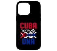 Carcasa para iPhone 14 Pro MAX Divertido Orgullo de la Bandera de Cuba ADN Amor Cubano Americano Broma Orgullosa