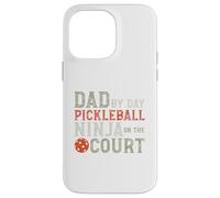 Carcasa para iPhone 14 Pro MAX Divertido Pickleball Dad Pickleball Ninja para Hombre