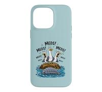 Carcasa para iPhone 14 Pro MAX Divertido píldora Bug Meds Gaviota Grito Enfermera Juego de Palabras Médico Humor