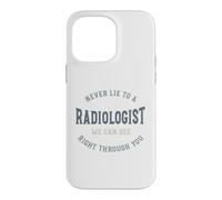 Carcasa para iPhone 14 Pro MAX Divertido Radiología Juego de Palabras Radiólogo Humor