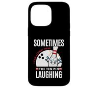 Carcasa para iPhone 14 Pro MAX Divertido Regalo de Bolos Sometimes I Hear Ten Pin Laughing