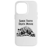 Carcasa para iPhone 14 Pro MAX Divertido Sable Diente Muerte Ratón Mal Nombre Animal Incorrecto Broma Estúpida