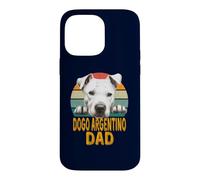 Carcasa para iPhone 14 Pro MAX Dogo Argentino Dog Dad Retro Vintage Mis Perros Son Mi Cardio