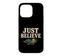 Carcasa para iPhone 14 Pro MAX Don't Be Afraid Just Believe Mark 5:36 Sea Turtle Faith