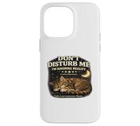 Carcasa para iPhone 14 Pro MAX Dont Disturb Me Ignoring Reality Cat Lovers Experto Divertido