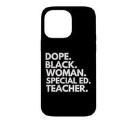 Carcasa para iPhone 14 Pro MAX Dope Black Woman Special ED Teacher Orgullo afroamericano