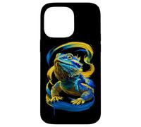 Carcasa para iPhone 14 Pro MAX Dragón Barbudo Colorido Lagarto Reptil Exótico Gecko Iguana