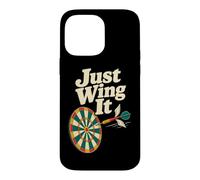 Carcasa para iPhone 14 Pro MAX El Divertido Jugador de Dardos de Just Wing It Bullseye