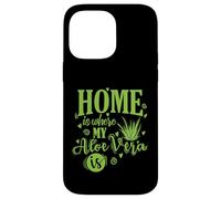 Carcasa para iPhone 14 Pro MAX El hogar es Donde mi Aloe Vera es Medicinal Planta