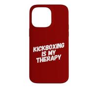 Carcasa para iPhone 14 Pro MAX El Kickboxing es mi Terapia, Divertido, Kickboxer, Karate, Boxeo, Amor