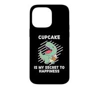 Carcasa para iPhone 14 Pro MAX El Lindo Cupcake de Dinosaurio es mi Secreto para la Felicidad: Dinosaurios