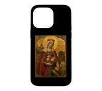 Carcasa para iPhone 14 Pro MAX Elegante Icono católico de Santa Isabel de Hungría