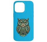 Carcasa para iPhone 14 Pro MAX Elemental Folk Art Owl Symmetrical Mandala Bird Graphic