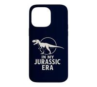 Carcasa para iPhone 14 Pro MAX En mi era jurásica, Divertidos fósiles prehistóricos de Dinosaurios T-Rex