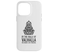 Carcasa para iPhone 14 Pro MAX En Valhalla los Valientes Viven para Siempre - Odin Viking Mythology
