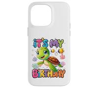 Carcasa para iPhone 14 Pro MAX Es mi cumpleaños Tortuga Nadando